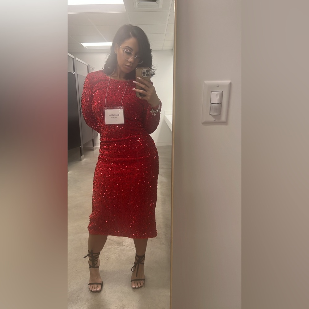 Red beautiful dress